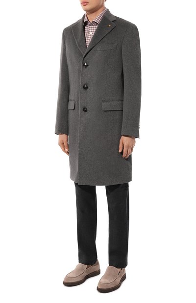 Кашемировое пальто SARTORIA LATORRE серого цвета по цене 176000 руб., арт. A0STA/UE056X, фото 3 Кашемировое пальто SARTORIA LATORRE, арт. A0STA/UE056X, фото 3