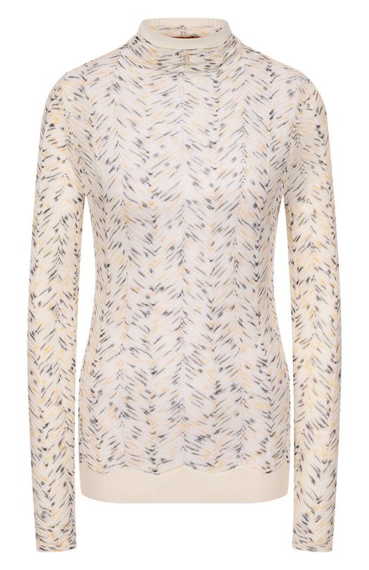 Водолазка из шерсти и вискозы Missoni DS25WN1K/BK01EU Кремовый DS25WN1K/BK01EU