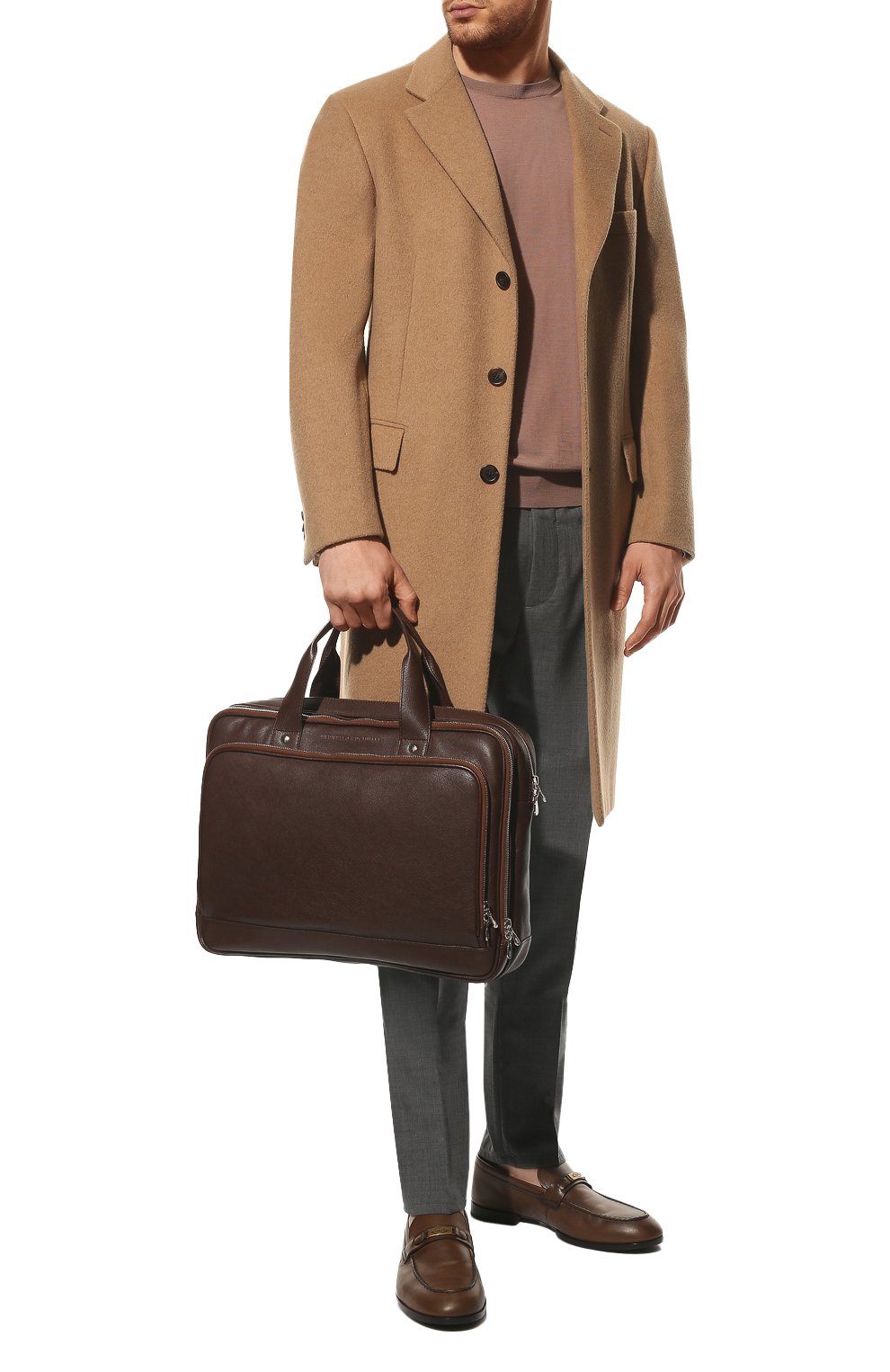 Сумка для ноутбука из кожи буйвола BRUNELLO CUCINELLI, арт. 221MBRXU391, фото 7
