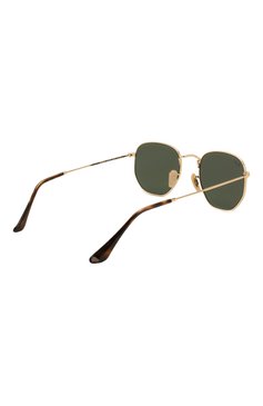 Женские солнцезащитные очки RAY-BAN золотого цвета, арт. 3548N-001/80 | Фото 5 (Кросс-КТ: С/з-унисекс; Региональные ограничения белый список (Axapta Mercury): Не проставлено, RU; Нос: Не проставлено; Тип очков: С/з; Материал: Металл; Очки форма: Круглые, Прямоугольные; Оптика Гендер: оптика-унисекс)