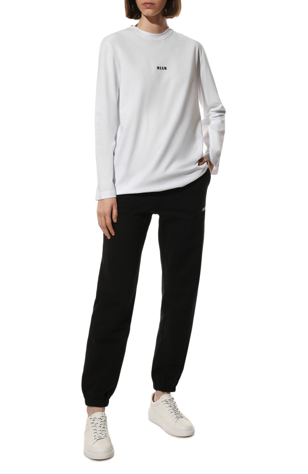 Хлопковый лонгслив MSGM, арт. 2000MDM501 200002, фото 2