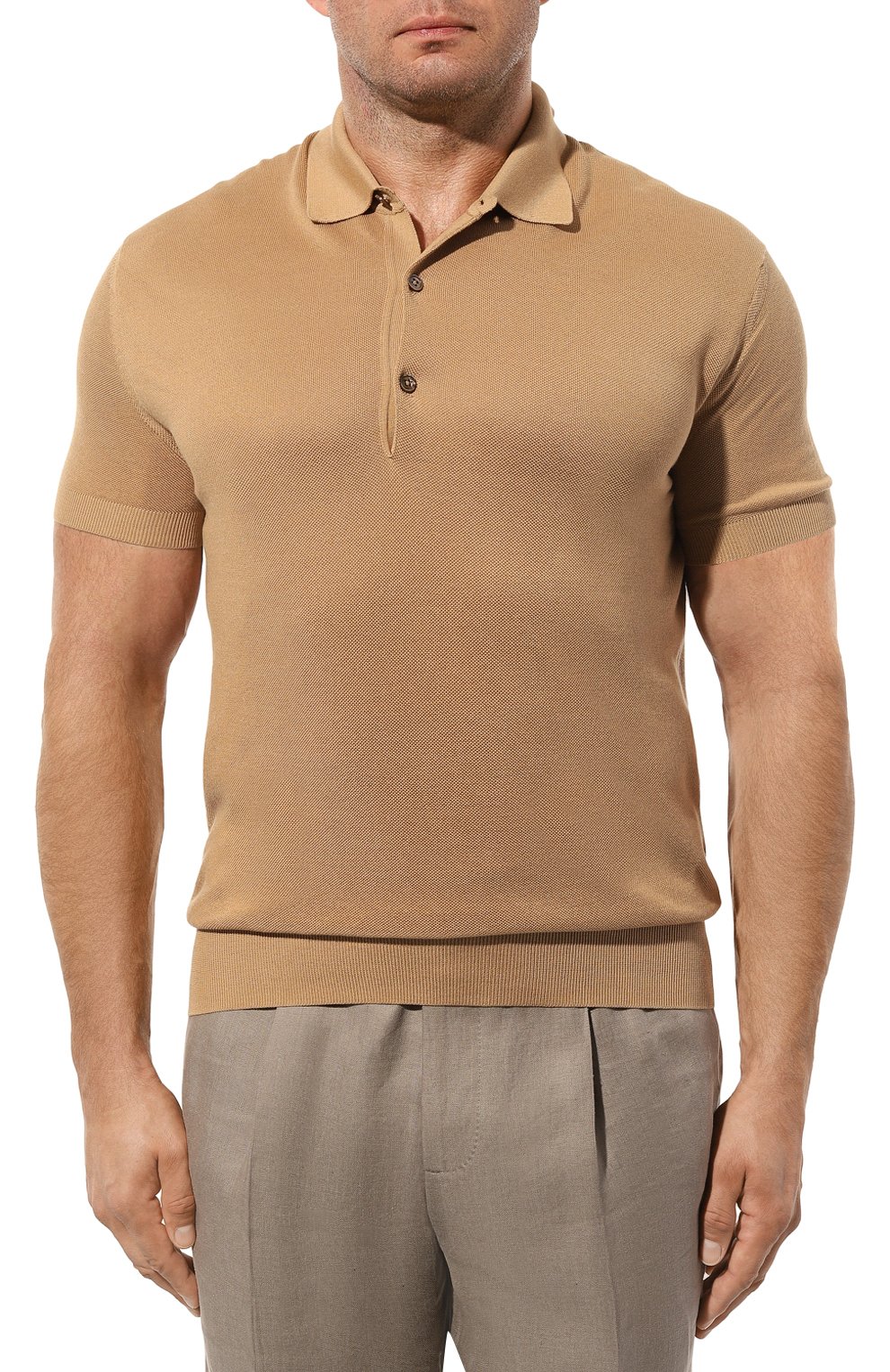 Поло из шелка и хлопка TOM FORD, арт. TFKC32/BAT98, фото 3