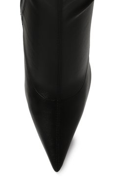 Женские ботильоны из экокожи GIANVITO ROSSI черного цвета, арт. G73195.85LAC.ENSNER0 | Фото 6 (Каблук высота: Высокий; Подошва: Плоская; Материал внутренний: Натуральная кожа; Материал внешний: Текстиль; Каблук тип: Шпилька; Материал утеплителя: Без утеплителя)