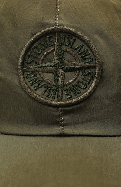 Бейсболка STONE ISLAND хаки цвета по цене 15750 руб., арт. 761599576, фото 4 Бейсболка STONE ISLAND, арт. 761599576, фото 4