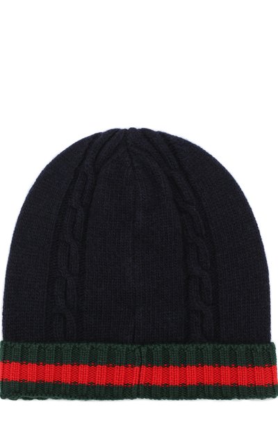 Шерстяная шапка фактурной вязки GUCCI, арт. 436803/4K206, фото 2