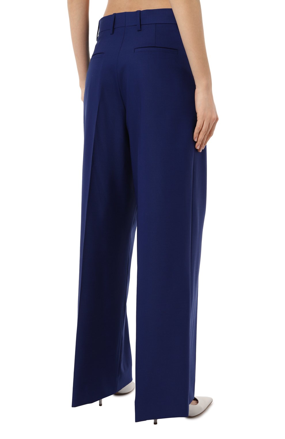 Шерстяные брюки GOOROO синего цвета по цене 62910 руб., арт. P132-3000-444-FW24, фото 4 Шерстяные брюки GOOROO, арт. P132-3000-444-FW24, фото 4