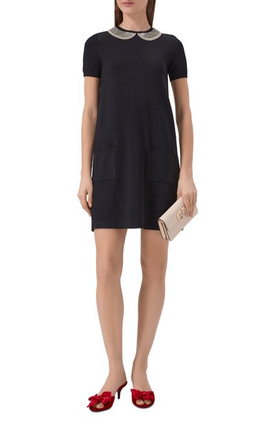 Бархатные мюли marie a 55 VALENTINO, арт. 8W0S0PG8/XGT, фото 3