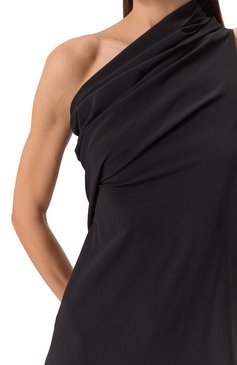 Женское платье RICK OWENS черного цвета, арт. RP01E7509/CC | Фото 5 (Драгоценные камни: Проставлено; Материал внешний: Шелк, Синтетический материал; Длина Ж (юбки, платья, шорты): Макси; Материал сплава: Проставлено; Стили: Гламурный; Рукава: Без рукавов; Женское Кросс-КТ: Платье-одежда; Случай: Вечерний)