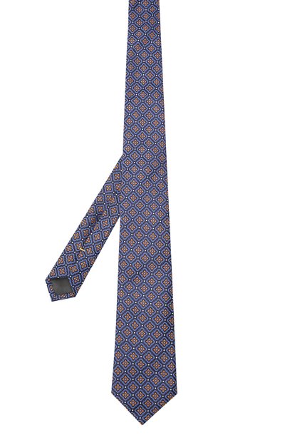 Шелковый галстук CANALI синего цвета по цене 13250 руб., арт. 18/HJ03403, фото 3 Шелковый галстук CANALI, арт. 18/HJ03403, фото 3