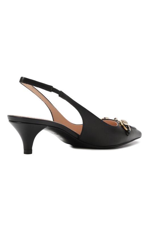 Кожаные туфли Horsebit Gucci 782407/DMBT0 Чёрный  782407/DMBT0 Фото 5
