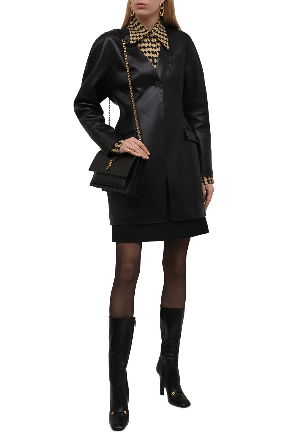 Кожаные сапоги camden SAINT LAURENT, арт. 667637/25V00, фото 2