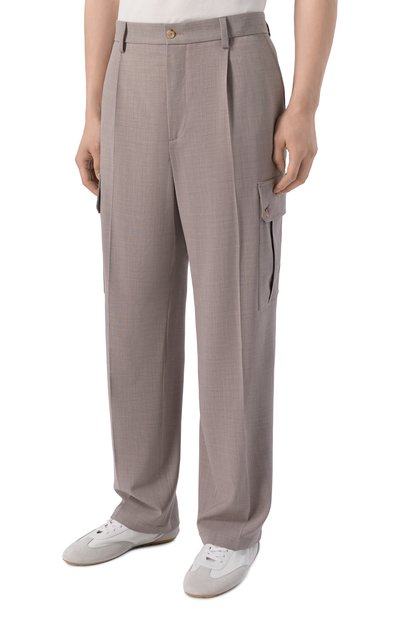 Шерстяные брюки-карго DOLCE & GABBANA, арт. GP100T/HU2BP, фото 3
