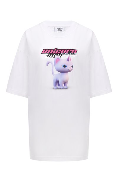 Женская хлопковая футболка VETEMENTS, арт. UE52TR260V 1611/W