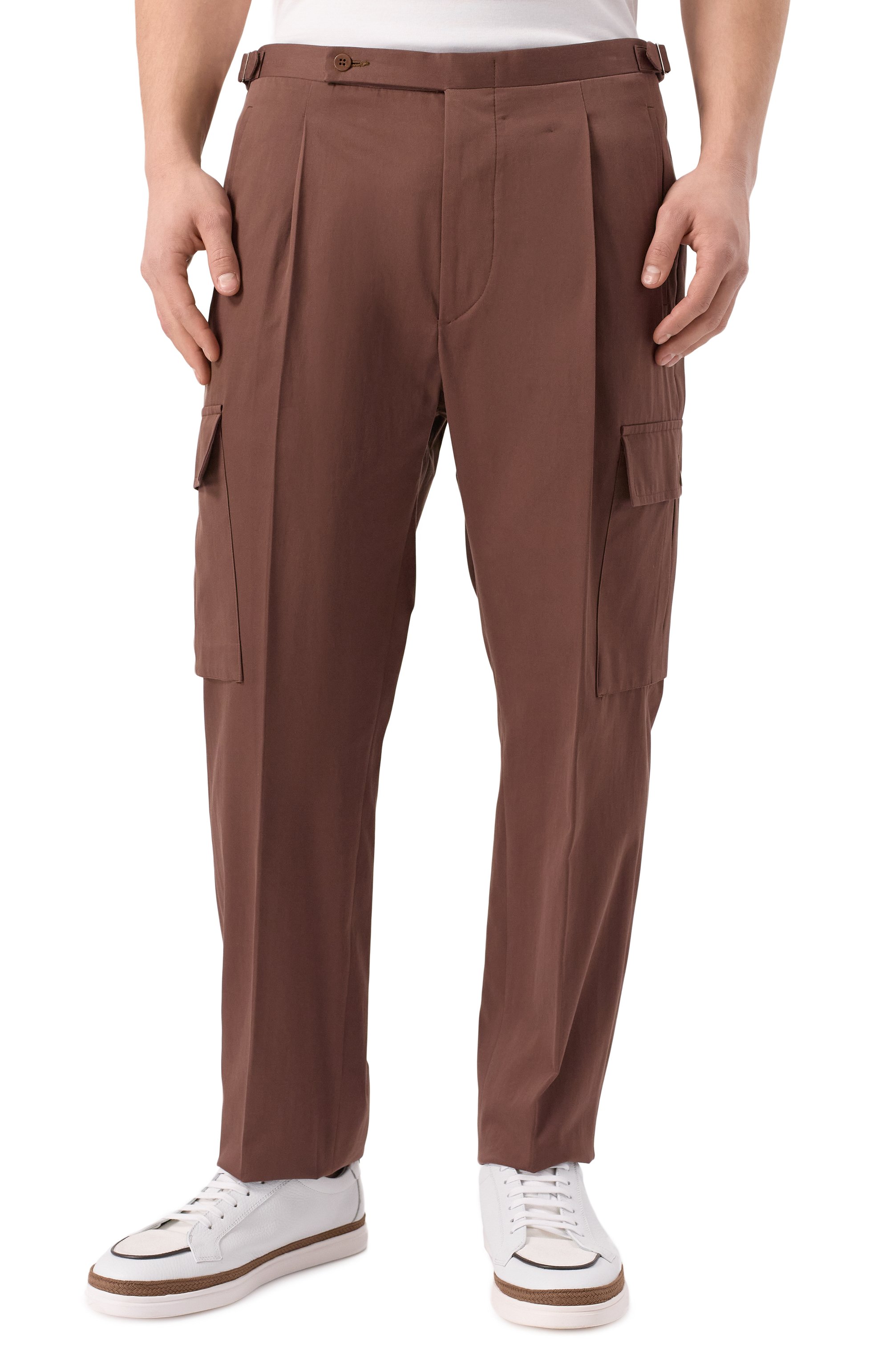 Брюки-карг�о из хлопка и кашемира KITON, арт. UPN05K0647E07, фото 3