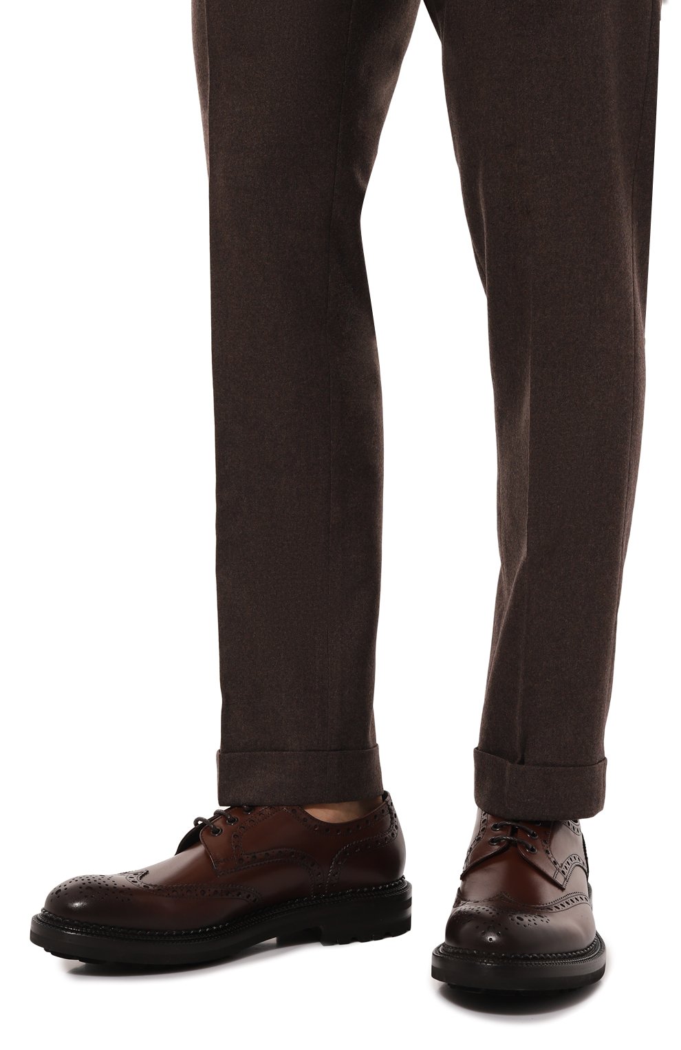 Кожаные дерби GREEN GEORGE коричневого цвета по цене 48900 руб., арт. 2011/B0RNE0, фото 3 Кожаные дерби GREEN GEORGE, арт. 2011/B0RNE0, фото 3