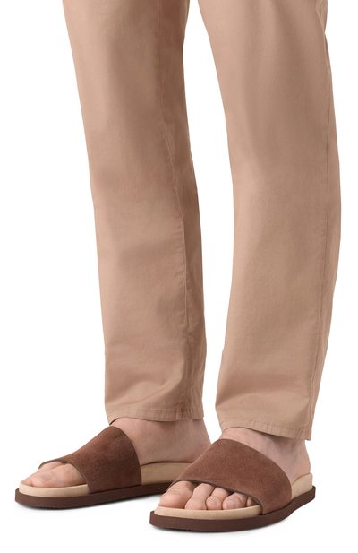 Замшевые шлепанцы BRUNELLO CUCINELLI, арт. MZUS0LY236, фото 3