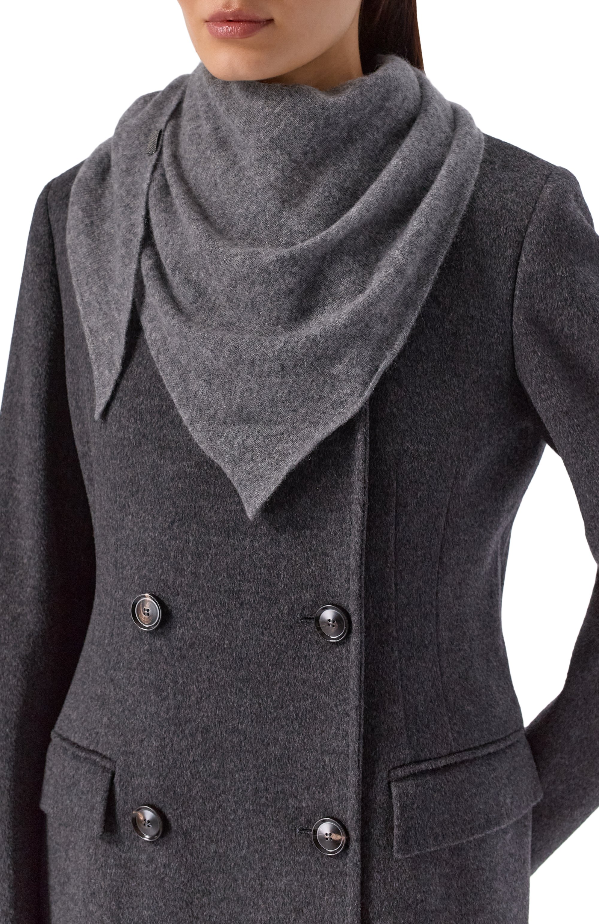 Кашемировый шарф BRUNELLO CUCINELLI, арт. MF0UFSW05, фото 2