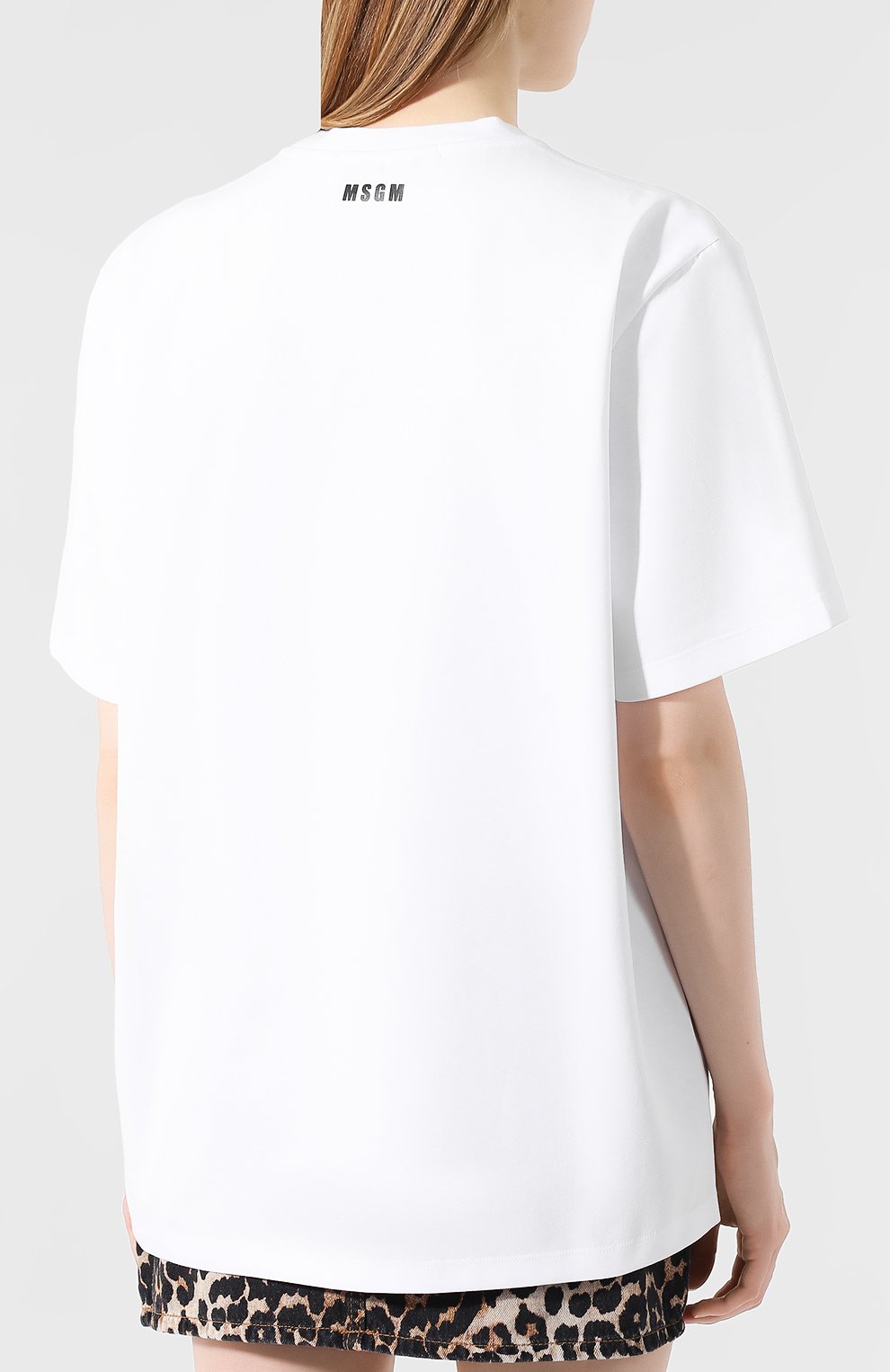 Хлопковая футболка MSGM, арт. 2741MDM167 195797, фото 4