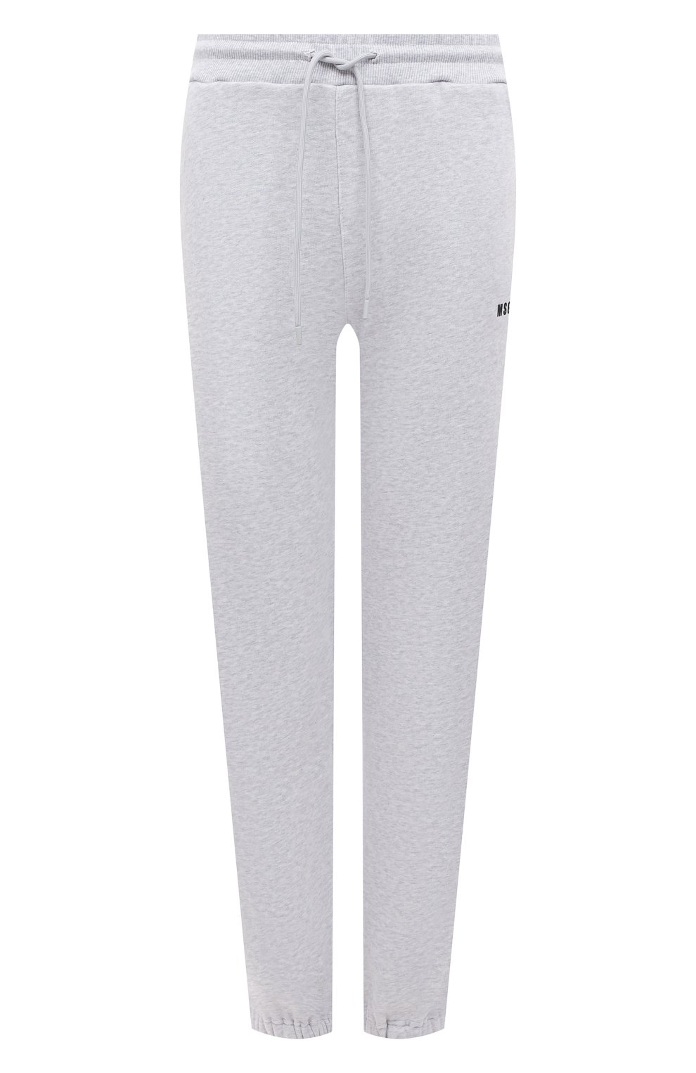 Хлопковые джоггеры MSGM серого цвета по цене 24550 руб., арт. 2000MDP500 200004, фото 1 Хлопковые джоггеры MSGM, арт. 2000MDP500 200004, фото 1