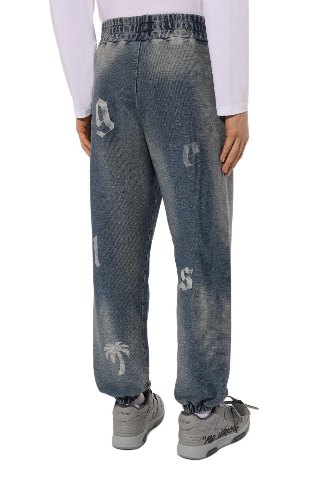 Хлопковые джоггеры PALM ANGELS, арт. PMCH027F24FAB001, фото 4