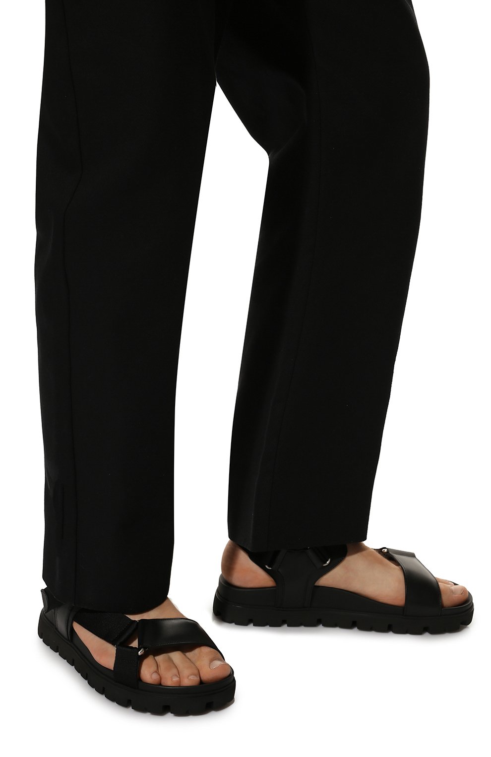 Комбинированные сандалии PRADA, арт. 2X3055-3L74-F0002, фото 3