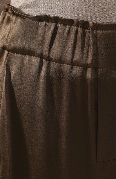 Укороченные брюки BRUNELLO CUCINELLI хаки цвета по цене 136000 руб., арт. M0H98P6875, фото 5 Укороченные брюки BRUNELLO CUCINELLI, арт. M0H98P6875, фото 5