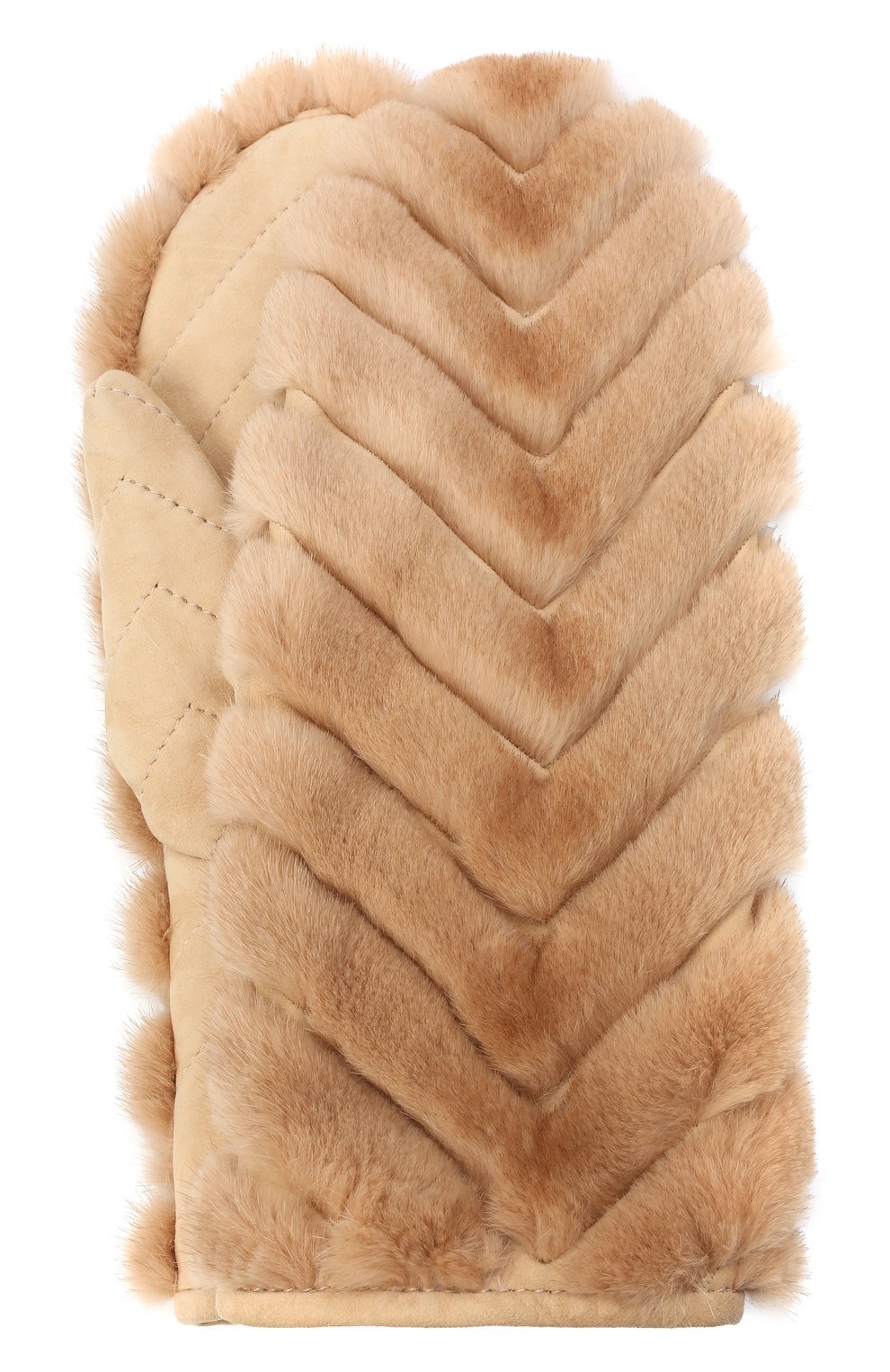 Варежки из меха норки FURLAND бежевого цвета по цене 46000 руб., арт. 0114502150019300618, фото 1 Варежки из меха норки FURLAND, арт. 0114502150019300618, фото 1