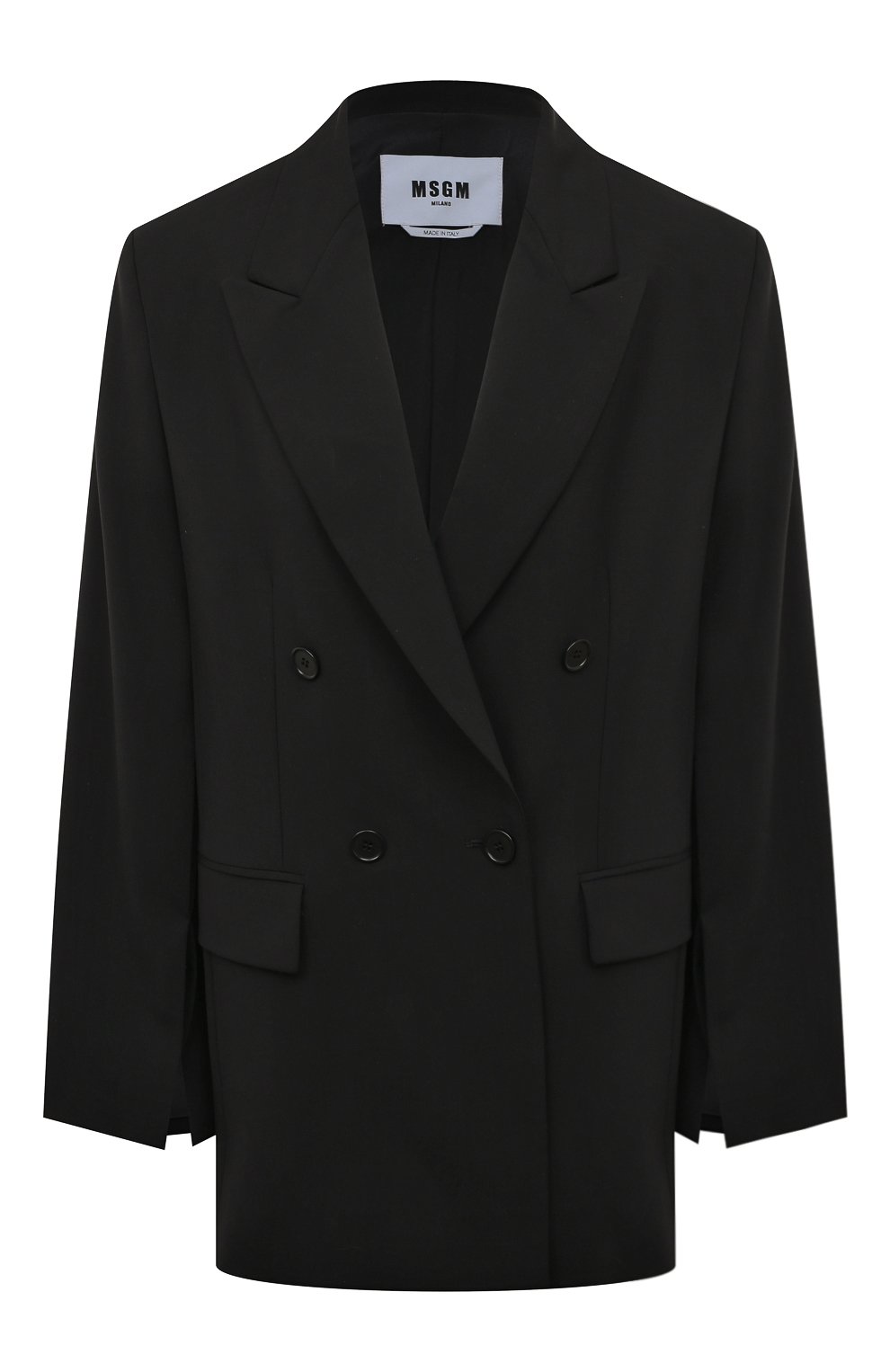 Шерстяной жакет MSGM черного цвета по цене 51750 руб., арт. 3341MDG18 227603, фото 1 Шерстяной жакет MSGM, арт. 3341MDG18 227603, фото 1