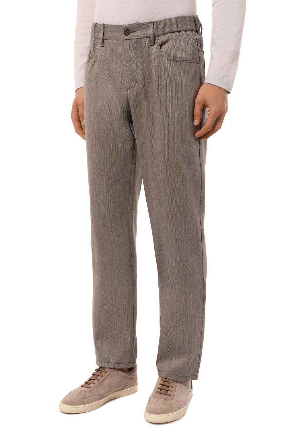 Брюки из шерсти и хлопка ZILLI, арт. J5T301M0225VZRW00, фото 3