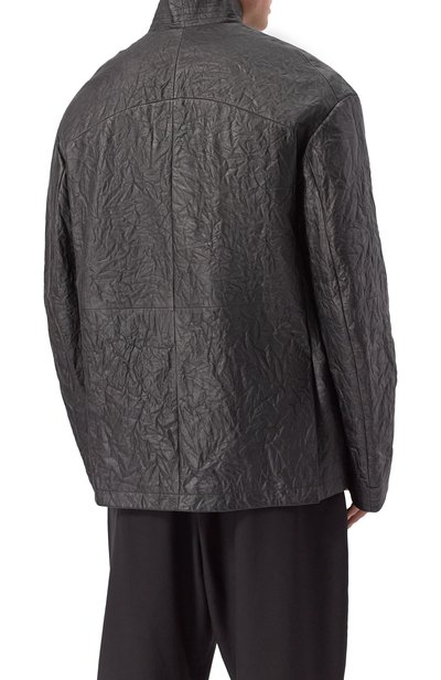 Кожаный пиджак MORDECAI черного цвета по цене 263500 руб., арт. 25E96MXR15T1, фото 4 Кожаный пиджак MORDECAI, арт. 25E96MXR15T1, фото 4