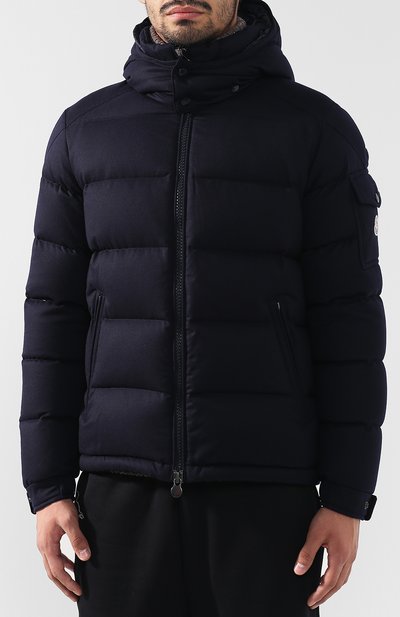 Пуховик mongenevre на молнии с капюшоном MONCLER темно-синего цвета по цене 139000 руб., арт. D2-091-40338-05-54272, фото 3 Пуховик mongenevre на молнии с капюшоном MONCLER, арт. D2-091-40338-05-54272, фото 3