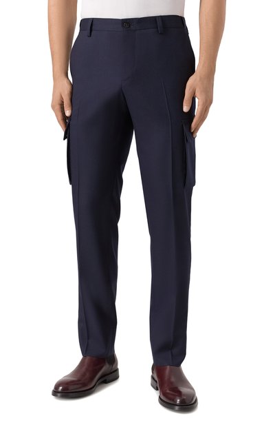 Шерстяные брюки-карго CORNELIANI, арт. 264L02-2618111, фото 3