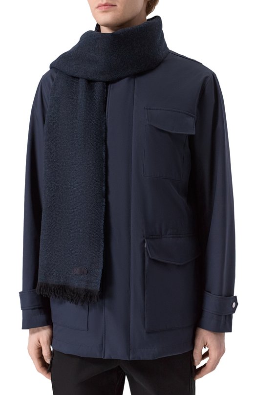 Кашемировый шарф Zilli SSIL00M0320VZI0C0 Синий  SSIL00M0320VZI0C0 Фото 2