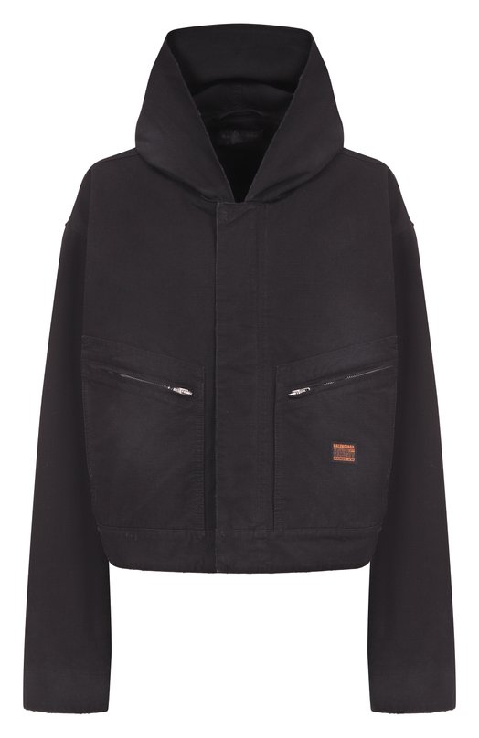 Хлопковая куртка Balenciaga 839086/TQP13 Чёрный 839086/TQP13