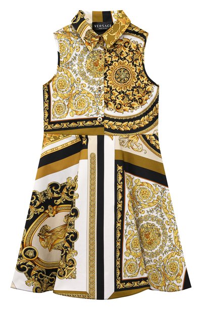 Хлопковое платье VERSACE, арт. 1000022/1A00306/4A-6A, фото 1