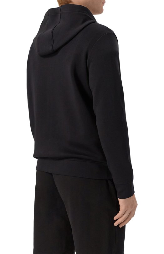 Хлопковая толстовка Emporio Armani 8N1ML6/1JHSZ Чёрный  8N1ML6/1JHSZ Фото 4
