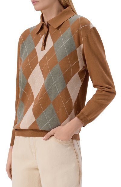 Поло из хлопка и кашемира ADDICTED, арт. AD2603, фото 3