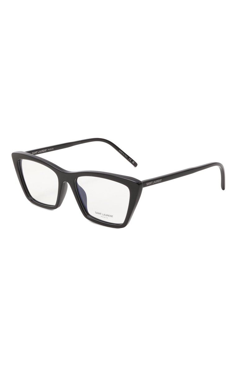 Женские оправа SAINT LAURENT черного цвета, арт. SL 737 MICA THIN 0PT 001 | Фото 1 (Тип очков: Оправа; Материал: Пластик; Региональные ограничения белый список (Axapta Mercury): Не проставлено; Нос: Не проставлено; Очки форма: Прямоугольные; Оптика Гендер: оптика-женское)
