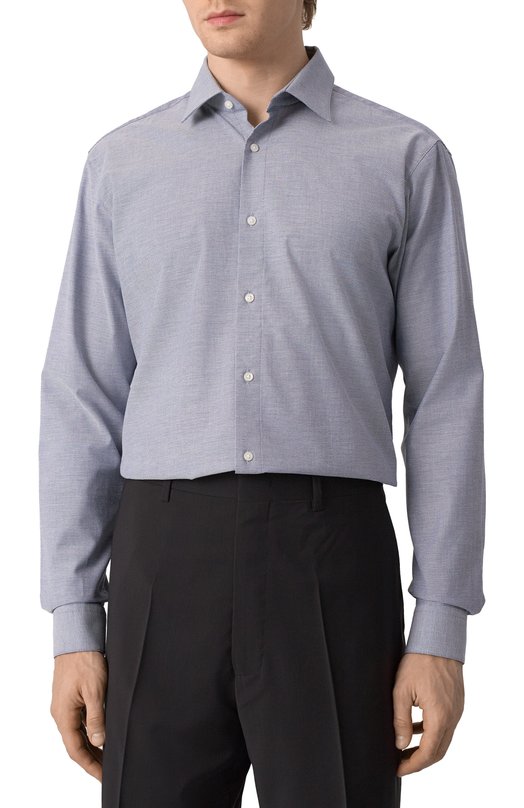 Хлопковая сорочка HUGO 50524837 Синий  50524837 Фото 3