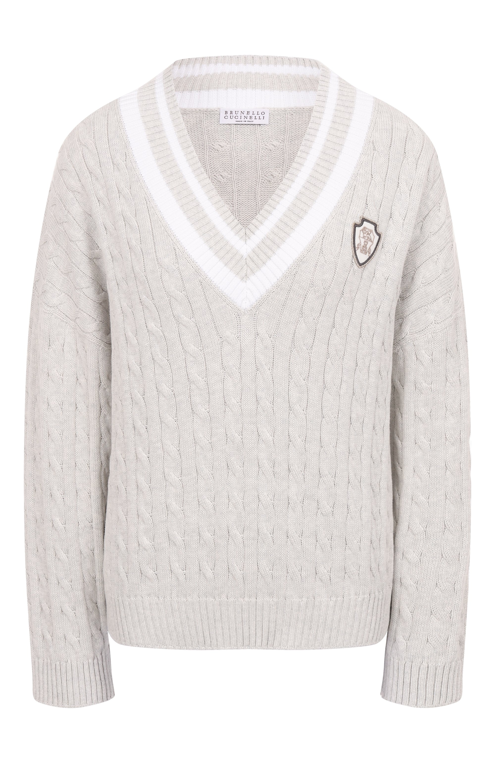 Хлопковый свитер BRUNELLO CUCINELLI, арт. M19756512, фото 1