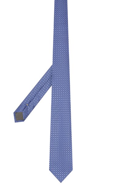 Шелковый галстук CANALI синего цвета по цене 8620 руб., арт. 18/HJ02298, фото 2 Шелковый галстук CANALI, арт. 18/HJ02298, фото 2