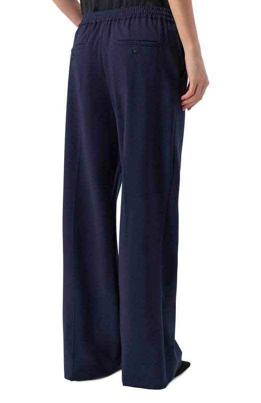 Шерстяные брюки Weekend Max Mara MALL0 Синий  MALL0 Фото 4