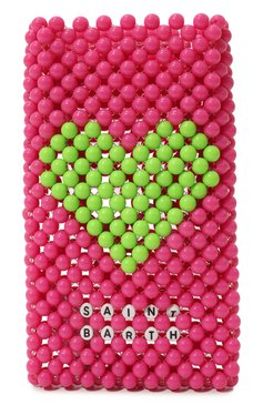 Чехол для телефона MC2 SAINT BARTH фуксия цвета, арт. STBA/BEADED PH0NE H0LDER/00200D | Фото 1 (Материал: Пластик; Региональные ограничения белый список (Axapta Mercury): Не проставлено; Нос: Не проставлено)