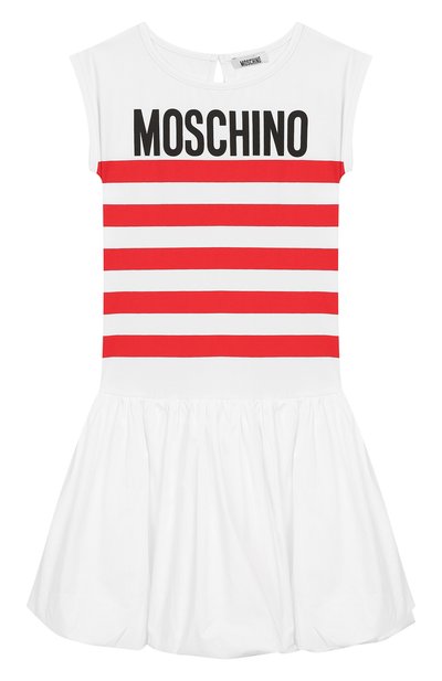 Хлопковое платье MOSCHINO, арт. HDV07N/LBA00/4A-8A, фото 1