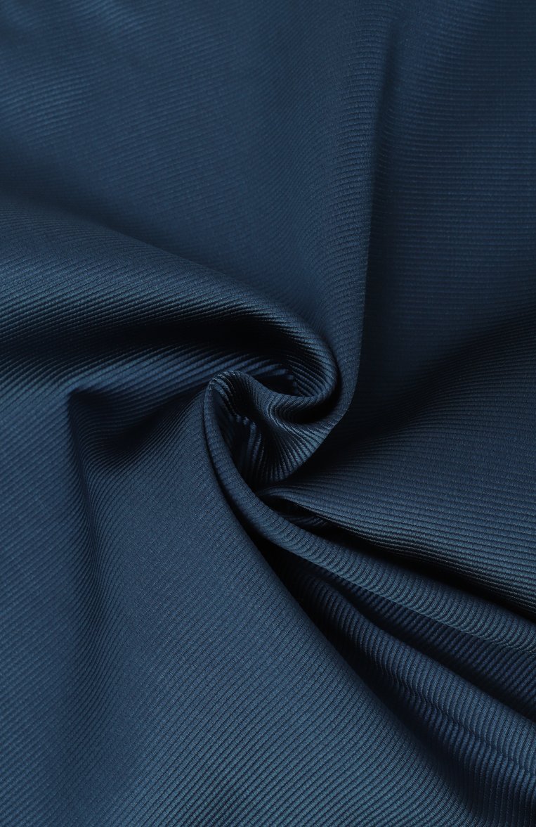 Мужской шелковый платок GIORGIO ARMANI темно-синего цвета, арт. 360023/3R901 | Фото 2 (Материал: Шелк, Текстиль; Нос: Не проставлено)