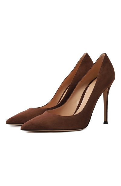 Женские замшевые туфли gianvito 105 GIANVITO ROSSI, арт. G28470.15RIC.CAMBR0W