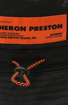 Мужская панама HERON PRESTON черного цвета, арт. HMLB005F21FAB0011000 | Фото 4 (Материал: Текстиль, Синтетический материал; Материал сплава: Проставлено; Нос: Не проставлено)