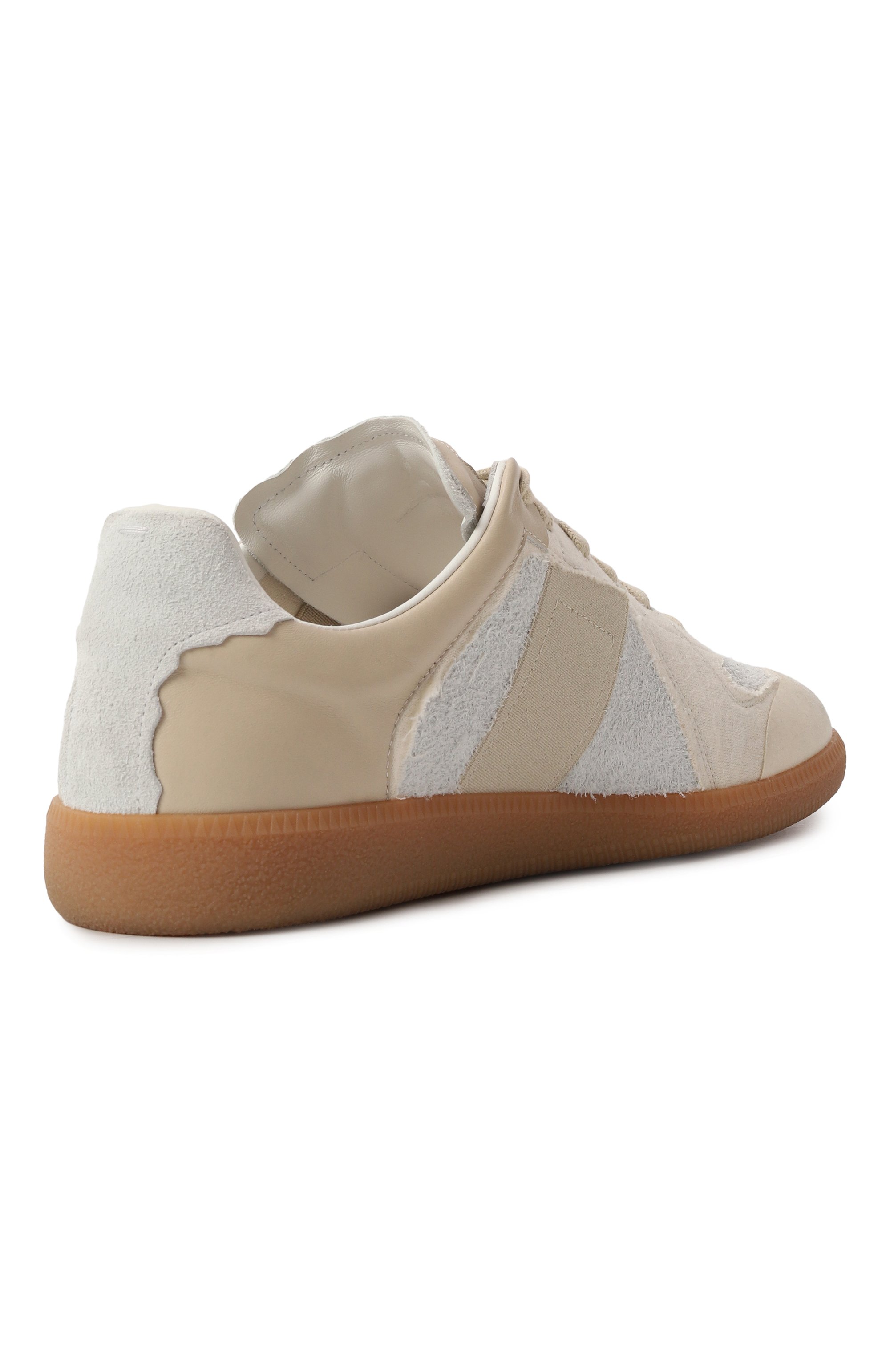 Кожаные кеды replica inside out MAISON MARGIELA светло-бежевого цвета по цене 69500 руб., арт. S57WS0495/P6847, фото 5 Кожаные кеды replica inside out MAISON MARGIELA, арт. S57WS0495/P6847, фото 5