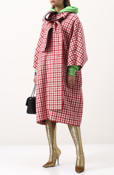 Шерстяное пальто свободного кроя с укороченным рукавом BALENCIAGA, арт. 517939/TAU02, фото 2
