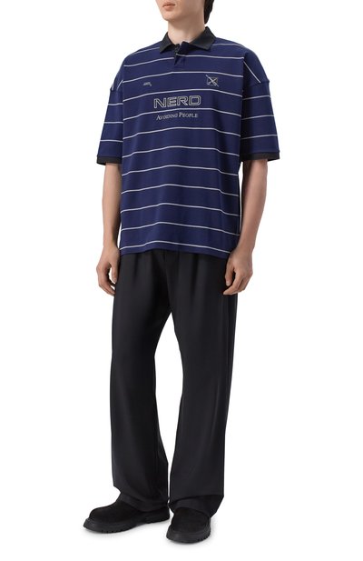 Мужская хлопковое поло VETEMENTS, арт. ME76P0205N/26410 JERSEY